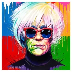 Buy Andy Warhol Is An Original Acrylic Painting On Canvas By Alexander Ishchenko • 1,705.02£