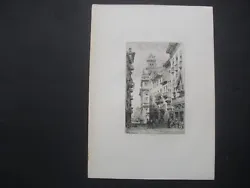 Buy WILLIAM WYLD A STREET IN VERONA  Etched A. Brunet-Debaines THE PORTFOLIO 1877 • 19.99£