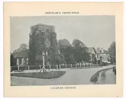 Buy Laleham Church River Thames Middlesex Surrey Antique Print Picture 1900 BPF#1698 • 2.99£