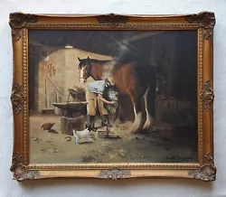 Buy Signed David Shepherd Superb Oil Painting On Canvas Known As The Old Forge • 1,475£