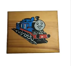 Buy Hand Painted Thomas The Tank Engine Wooden Plaque Art VGC 11x14cm Free Standing • 0.99£