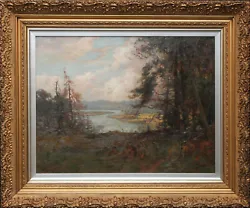 Buy Joseph Milne Scottish 1900 Impressionist Art River Tay Landscape Oil Painting  • 5,975£