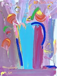 Buy Flower Vase, Acrylic Painting On Canvas, Peter Max • 19,293.62£