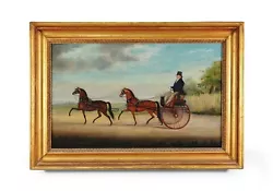 Buy Horse & Carriage/gig , Country Scene, Antique Oil , By John Vine Of Colchester • 9,500£