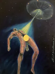 Buy Original Gay Male Interest Art Oil Painting By Daniel W Green Nude Man Alien • 237.67£