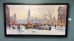 Buy Henderson Cisz ENORMOUS Orignal Oil  London Snow  Canvas 80 X 40  (RRP £12250) • 4,995£