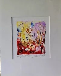 Buy Original Mario Mendoza Oil Canvas Daily Abstract Painting Mounted Art New Decor • 75£