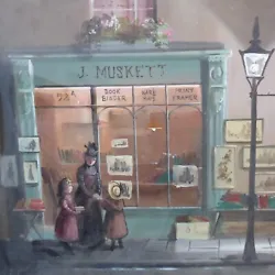 Buy Oil J Muskett Book Shop Listed Artist Deborah Jones   Free Shipping To England • 185£