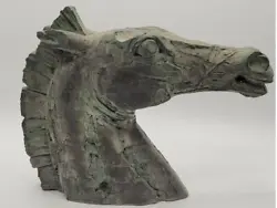 Buy Designer Bronze Horse Head Sculpture Signed By Zielinski • 265£