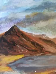 Buy Original Landscape Mountain Painting, Hand Painted, Home Decor A6 • 6.77£