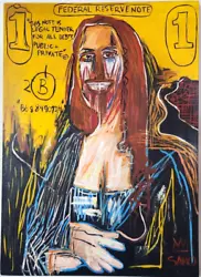 Buy JEAN-MICHEL BASQUIAT 50x70 Cm. Acrylic Painting On Canvas Signed And Stamped • 670.31£