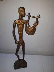 Buy Vintage Greek God Figure Large Cast Iron Poseidon With Sac Gold Finish 15   • 40£