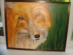 Buy Original Signed Framed Acrylic Sealed Painting Art Work & Certificate Canvas Fox • 80£