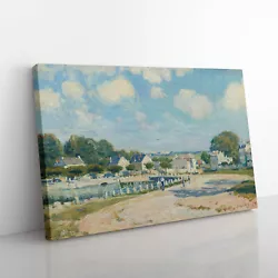 Buy Watering Place At Marly By Alfred Sisley Canvas Wall Art Print Framed Picture • 24.95£