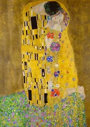 Buy Gustav Klimt The Kiss Painting Living Room Print Poster Picture Portrait Gift UK • 3.49£