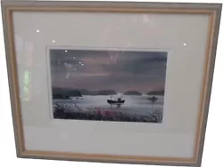 Buy Alun Davies Original Watercolour Painting Seascape Signed & Framed • 35£