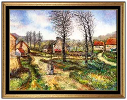 Buy H. CLAUDE PISSARRO Original Pastel Painting Hand Signed French Landscape LARGE • 5,114.78£