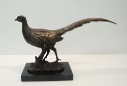 Buy Statue Pheasant Bird Wildlife Art Deco Style Art Nouveau Style Bronze Sculpture • 154.99£