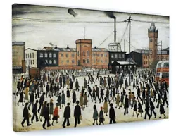 Buy L S Lowry Going To Work Canvas Picture Print Wall Art • 20.99£