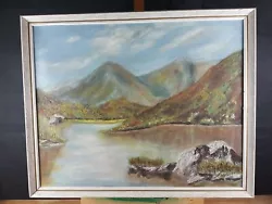 Buy River / Lake Scene Painting On Canvas Signed J Gropper ???  • 89.99£