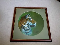 Buy Beautiful Tigers Head Original Painting Framed • 45£
