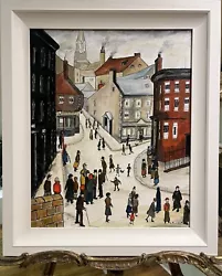 Buy OLD MASTER Signed L S Lowry  Church Spire   Oil Painting 20th Century GOLD FRAME • 2,400£