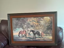 Buy  Large Framed Horse Painting - Ricketts 1977 • 100£