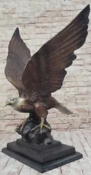Buy Magnificent Very Large Eagle 30 X 16 Beautiful Bronze Statue Sculpture Artwork • 1,500.59£