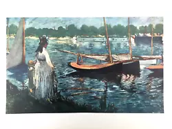 Buy MANET Edouard Rare Print Printed In 1950 River Seine Boats French Art Painting • 75£