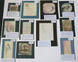 Buy Original Antique Watercolours - A Collection Of 11 Works By Nancy Brockman • 9.95£