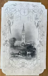 Buy Antique Print Louth Lincolnshire C1845 • 4£