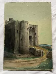 Buy Original Water Colours By Cyril Spackman Saunders Raglan Castle Wales • 40£