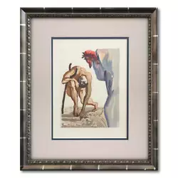 Buy Salvador Dali- Original Color Woodcut On B.F.K. Rives Paper  Purgatory 7  • 1,169.43£