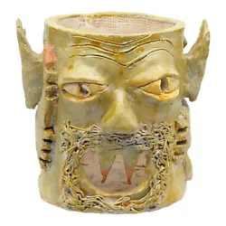 Buy Demonic Ugly Scary Face Art Pottery Face Sculpture Free Standing  • 71.32£