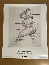 Buy Louise Bourgeois “An Unfolding Portrait” 2018 MoMA NYC Exhibition Poster 22x28” • 122.75£