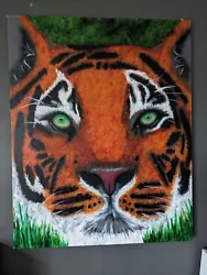 Buy Tiger Original Painting On Canvas Board (100 Cm By 80 Cm) Signed By Artist. • 1,184.99£