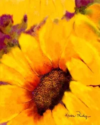 Buy ACEO ATC Art Card Painting Print Signed Sun Seeker Sunflower Flower Floral • 6.18£
