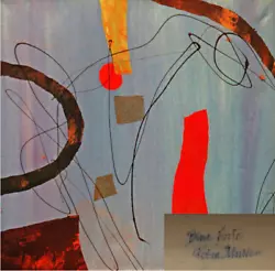 Buy Robin Mullen Original Abstract Art Entitled Blue Forte - Signed By The Artist • 100£
