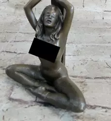 Buy Erotic Bronze Figure - Nude Sexy Woman Girl- Signed Jean Patoue French Artist • 159.28£