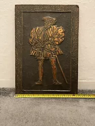 Buy Antique King Henry VIII Plaque Embossed Copper Framed Wall Hanging Size 19”x13” • 53.07£
