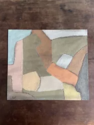 Buy Mid-Century Abstract Oil Painting On Board • 0.99£