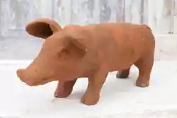 Buy Cast Iron Funny Pig - Rustical Figurine Pig - Home And Garden Sculpture - Unique • 255.94£