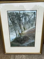 Buy L’Bidi Gallery Wood Mounted Framed 65x45cm Painting ‘Roots Banks Of Wye Valley’ • 25£
