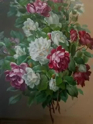 Buy Raoul Maucherat De Longpre Signed Watercolor Gouache Original Painting Of Roses • 15,749.89£