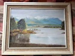 Buy Mountain Lake Landscape Oil Painting  • 55£
