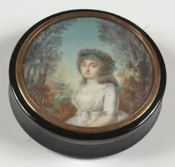 Buy Louis Lie Perin-Salbreux (1753-1817)  Round Box With Miniature  1780/90 (m) • 7,281.84£