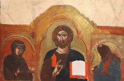Buy Juesus Christ Antique Religious Gouache Painting • 208.32£