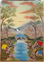 Buy Oil Painting 50x70 Cm Colorful Paradise Life By Art Bob Ross • 171.30£