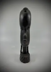 Buy Museum Quality Mid-Century Modern Dark Wood African Woman Sculpture • 2,289.14£