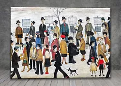 Buy L. S. Lowry Northern Race Meeting CANVAS PAINTING ART PRINT POSTER 1862 • 6.99£